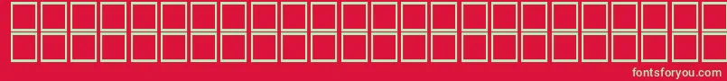 KufiItalic Font – Green Fonts on Red Background