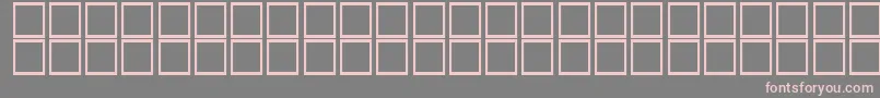 Fonte KufiItalic – fontes rosa em um fundo cinza