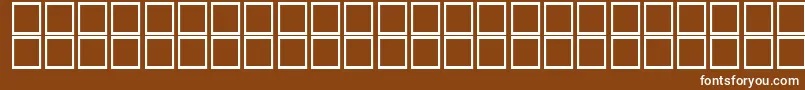 フォントKufiItalic – 茶色の背景に白い文字
