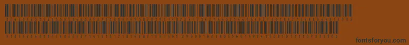 Inthrp48dltt Font – Black Fonts on Brown Background