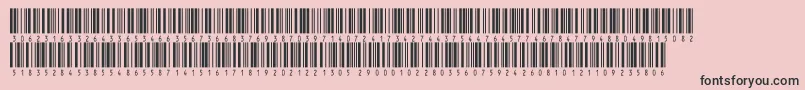 Inthrp48dltt Font – Black Fonts on Pink Background