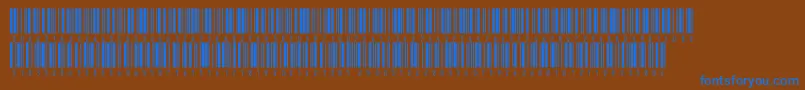 Inthrp48dltt Font – Blue Fonts on Brown Background