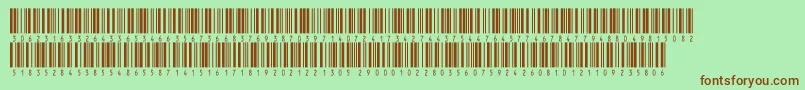 Weitere Informationen zur Inthrp48dltt-Schriftart Inthrp48dltt-Schriftart – Braune Schriften auf grünem Hintergrund