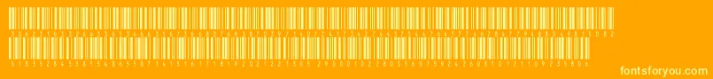 フォントInthrp48dltt – オレンジの背景に黄色の文字