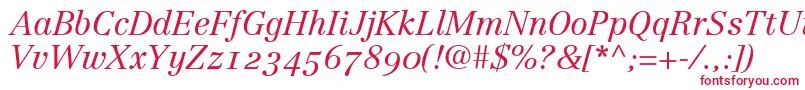 LinotypeCentennial46LightItalicOldstyleFigures Font – Red Fonts