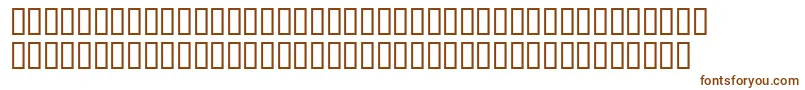 Шрифт Paulputnamsh – коричневые шрифты на белом фоне