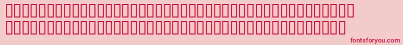 Paulputnamsh Font – Red Fonts on Pink Background
