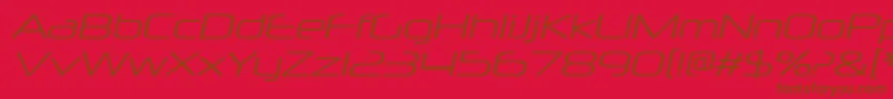 NeuropolxltItalic Font – Brown Fonts on Red Background