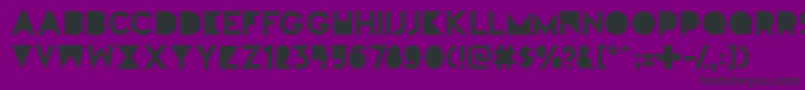 フォントFullmoononmars – 紫の背景に黒い文字