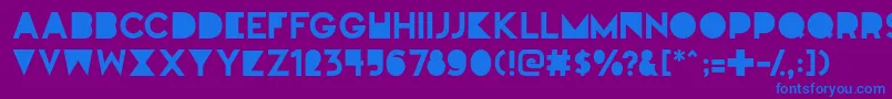 Fullmoononmars Font – Blue Fonts on Purple Background