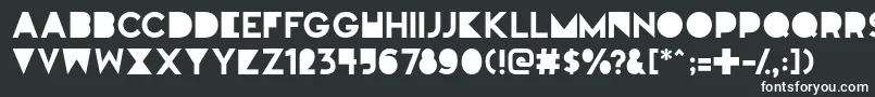 Fullmoononmars-fontti – valkoiset fontit mustalla taustalla