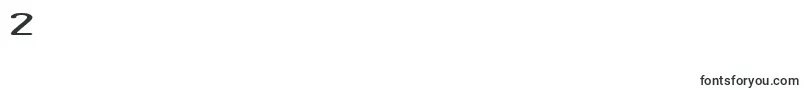 フォントCrackdownR2Brk – フォント数字2