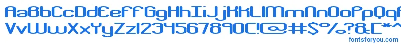 CrackdownR2Brk Font – Blue Fonts on White Background