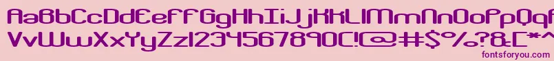 CrackdownR2Brk Font – Purple Fonts on Pink Background