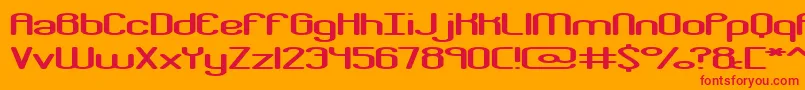 CrackdownR2Brk Font – Red Fonts on Orange Background