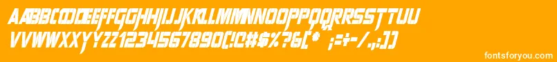 En savoir plus sur la police SharpAvienneCondensedItalic Police SharpAvienneCondensedItalic – polices blanches sur fond orange