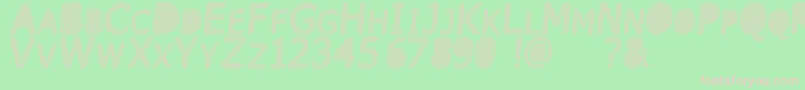 Linka Font – Pink Fonts on Green Background