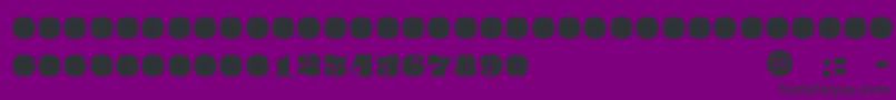 PompadourBlack Font – Black Fonts on Purple Background