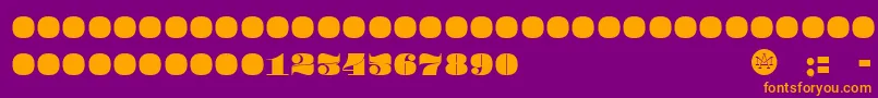 PompadourBlack Font – Orange Fonts on Purple Background