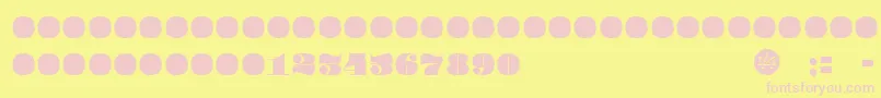 PompadourBlack Font – Pink Fonts on Yellow Background