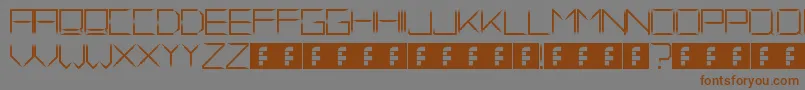 FadeAway Font – Brown Fonts on Gray Background