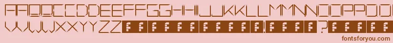 FadeAway Font – Brown Fonts on Pink Background