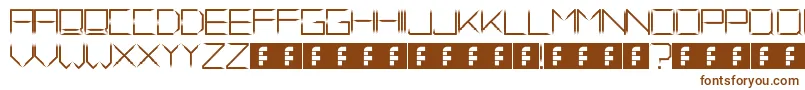 Шрифт FadeAway – коричневые шрифты на белом фоне