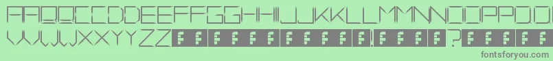 FadeAway Font – Gray Fonts on Green Background