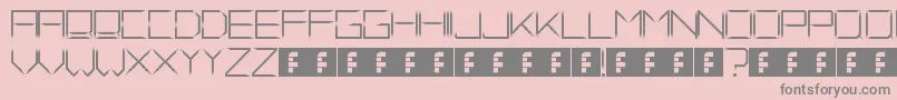 FadeAway Font – Gray Fonts on Pink Background
