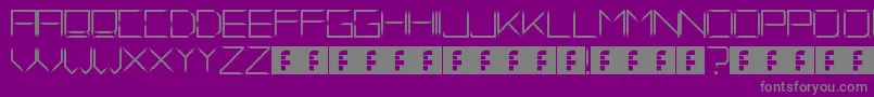 FadeAway Font – Gray Fonts on Purple Background