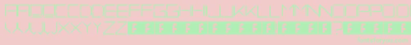FadeAway Font – Green Fonts on Pink Background