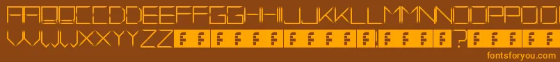 FadeAway Font – Orange Fonts on Brown Background
