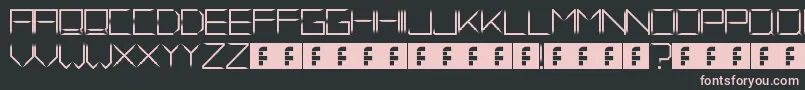 FadeAway Font – Pink Fonts on Black Background