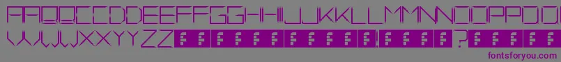 FadeAway Font – Purple Fonts on Gray Background