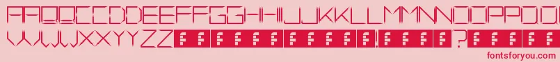FadeAway Font – Red Fonts on Pink Background
