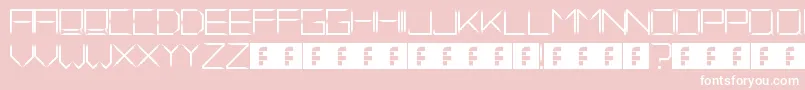 FadeAway Font – White Fonts on Pink Background