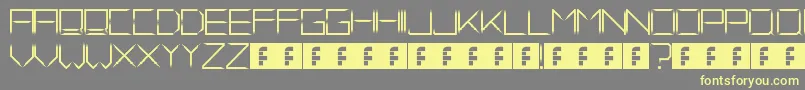 FadeAway Font – Yellow Fonts on Gray Background
