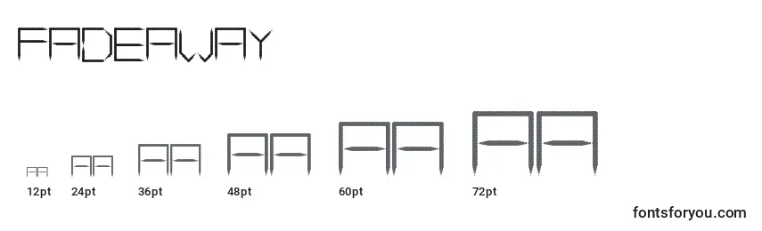 FadeAway Font Sizes