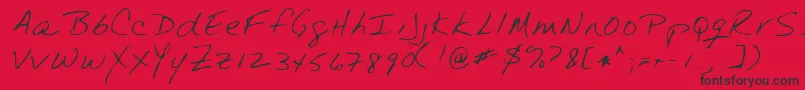 En savoir plus sur la police YanzelRegular Police YanzelRegular – polices noires sur fond rouge