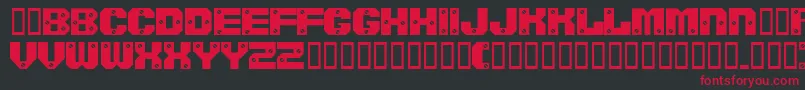 Screwedsw Font – Red Fonts on Black Background