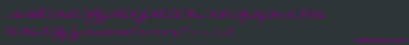 BickhamscriptstdBoldフォントについての詳細 フォントBickhamscriptstdBold – 黒い背景に紫のフォント