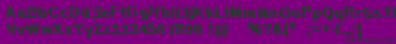 Шрифт SliceNDice – чёрные шрифты на фиолетовом фоне