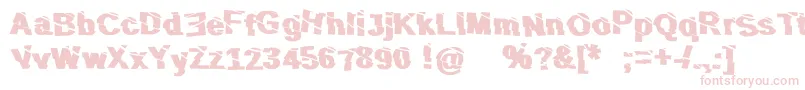 SliceNDice Font – Pink Fonts on White Background
