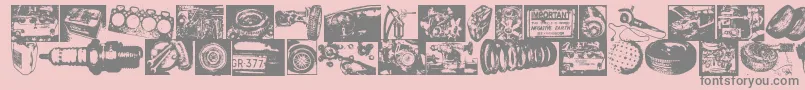 How Font – Gray Fonts on Pink Background