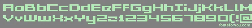 More about GrixelAcme5WideBold Font GrixelAcme5WideBold Font – Green Fonts on Gray Background