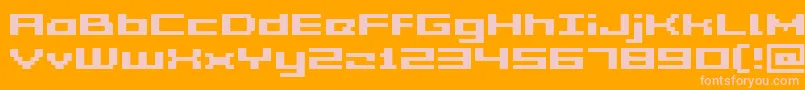 fuente GrixelAcme5WideBold – Fuentes Rosadas Sobre Fondo Naranja