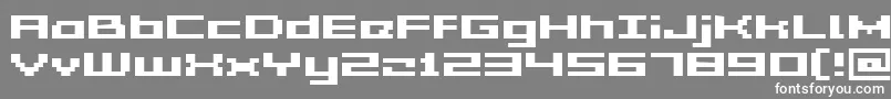 GrixelAcme5WideBold Font – White Fonts on Gray Background