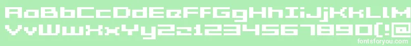 GrixelAcme5WideBold Font – White Fonts on Green Background