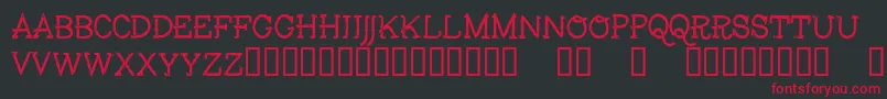 Fisher Font – Red Fonts on Black Background