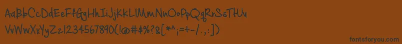 BmdCashewAppleAleBold Font – Black Fonts on Brown Background